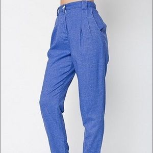 American Apparel twill pants - small - blue